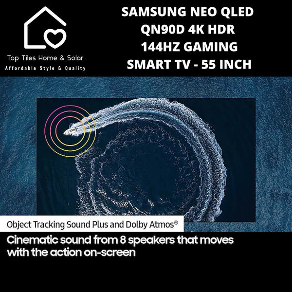 Samsung Neo QLED QN90D 4k HDR 144Hz Gaming Smart TV - 55 Inch
