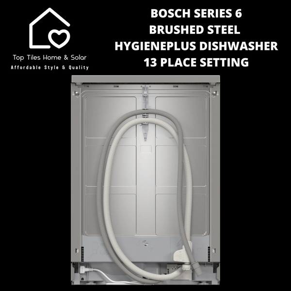Bosch Series 6 - Brushed Steel HygienePlus Dishwasher - 13 Place Setting