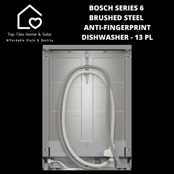 Bosch Series 6 - Brushed Steel Anti-Fingerprint Dishwasher - 13 Place Setting