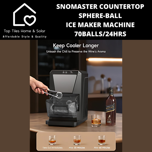Snomaster Countertop Sphere-Ball Ice Maker Machine - 70Balls/24Hrs