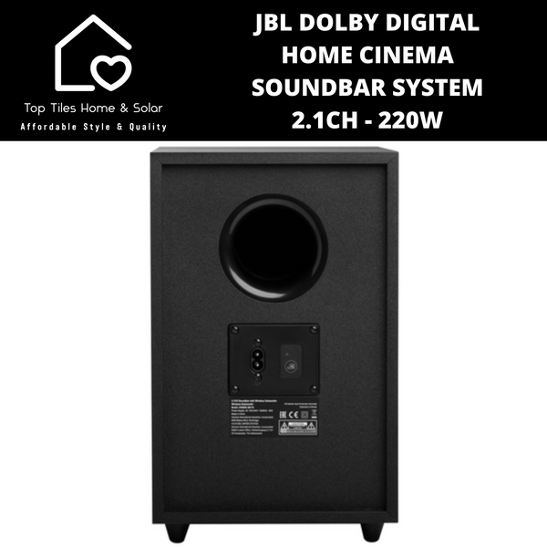 JBL Dolby Digital Home Cinema Soundbar System 2.1CH - 220W