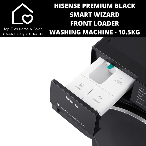 Hisense Premium Black Smart Front Loader Washing Machine - 10.5kg