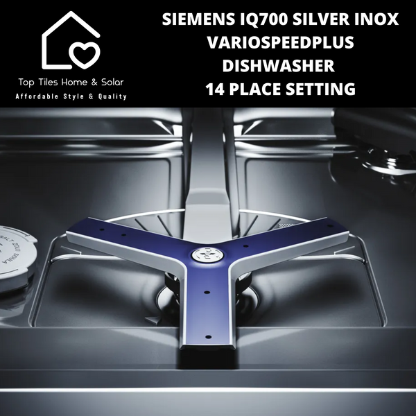 Siemens iQ700 - Silver Inox VarioSpeedPlus Dishwasher - 14 Place Setting