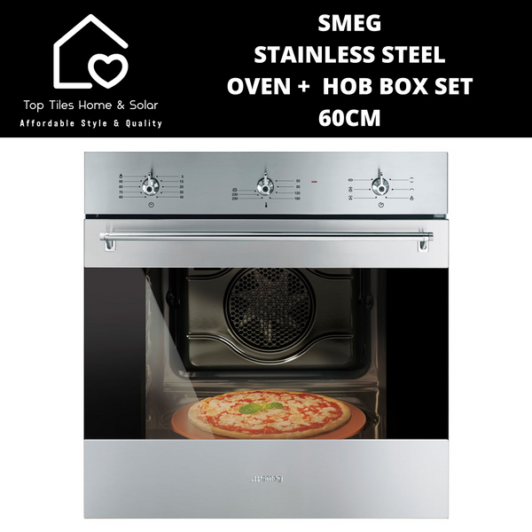 Smeg Stainless Steel Oven +  Hob Box Set - 60cm