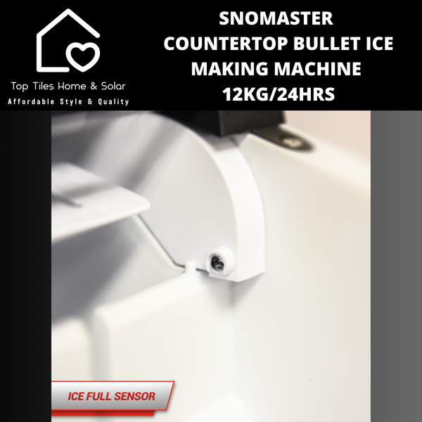 SnoMaster Countertop Bullet Ice Making Machine - 12kg/24Hrs