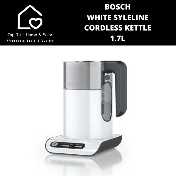Bosch White SyleLine Cordless Kettle - 1.7L