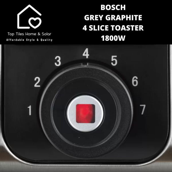 Bosch Grey Graphite 4 Slice Toaster - 1800W