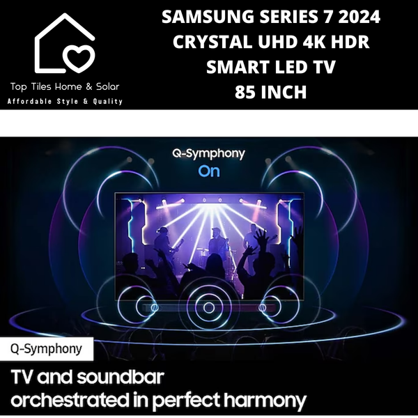 Samsung Series 7 2024 - Crystal UHD 4K HDR Smart LED TV - 85 Inch