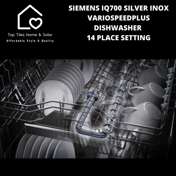 Siemens iQ700 - Silver Inox VarioSpeedPlus Dishwasher - 14 Place Setting