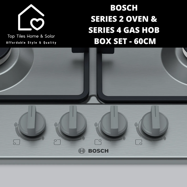 Bosch Series 2 Oven & Series 4 Gas Hob Box Set - 60cm