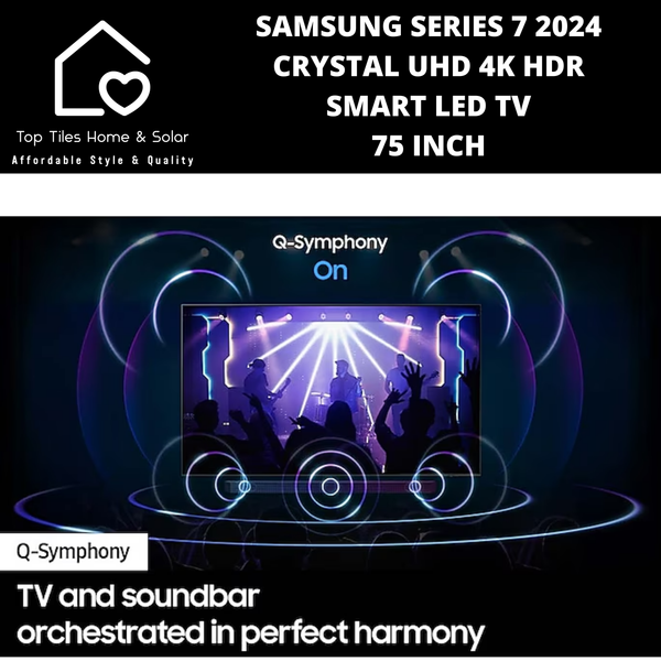 Samsung Series 7 2024 - Crystal UHD 4K HDR Smart LED TV - 75 Inch