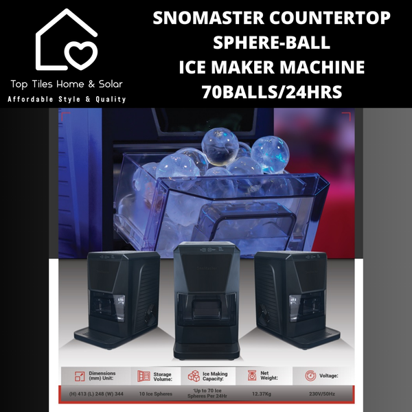 Snomaster Countertop Sphere-Ball Ice Maker Machine - 70Balls/24Hrs
