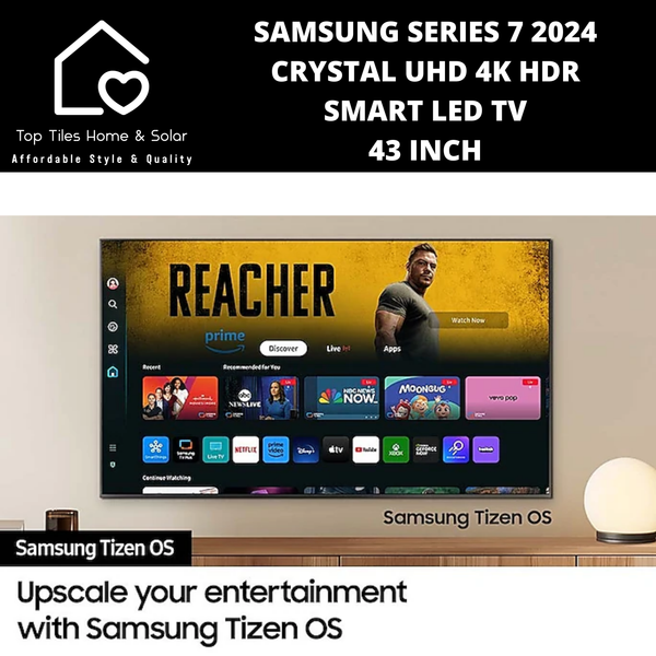 Samsung Series 7 2024 - Crystal UHD 4K HDR Smart LED TV - 43 Inch