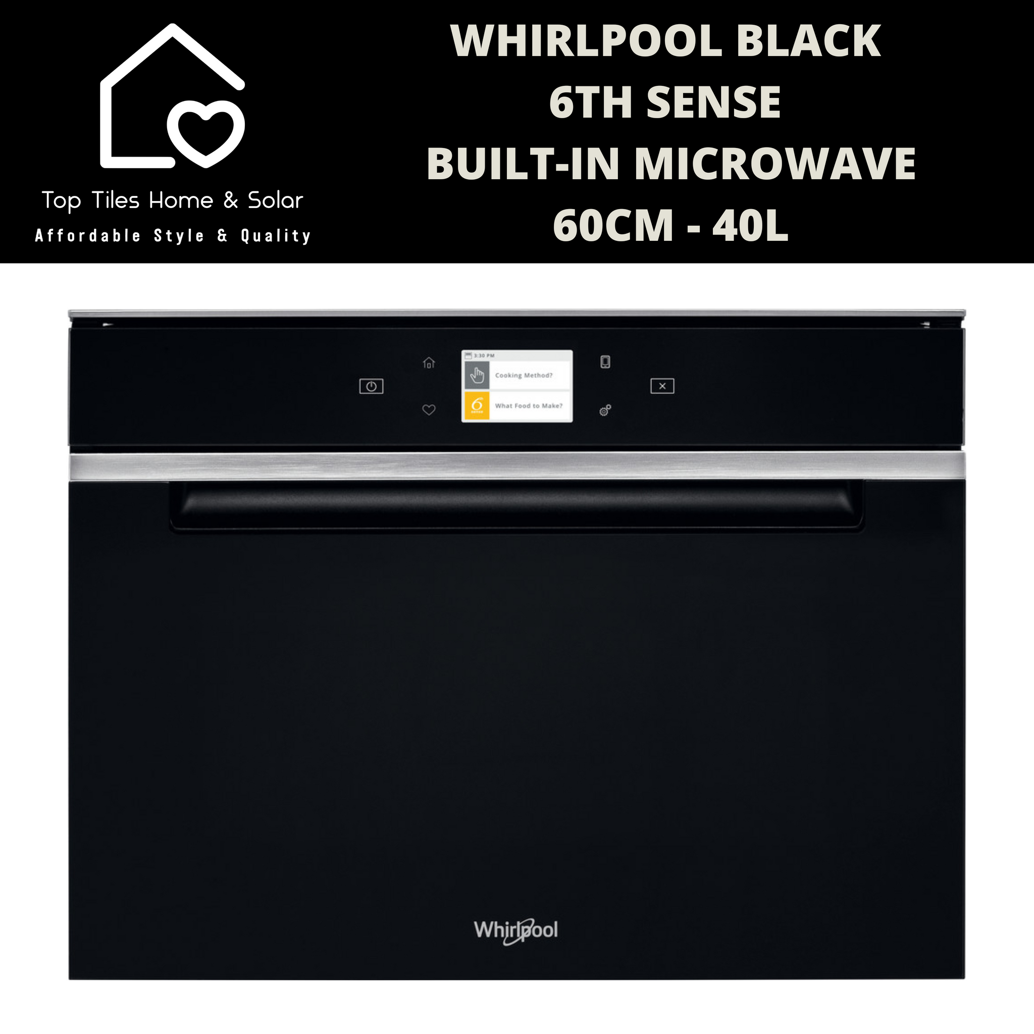 Whirlpool 6 sense online microwave
