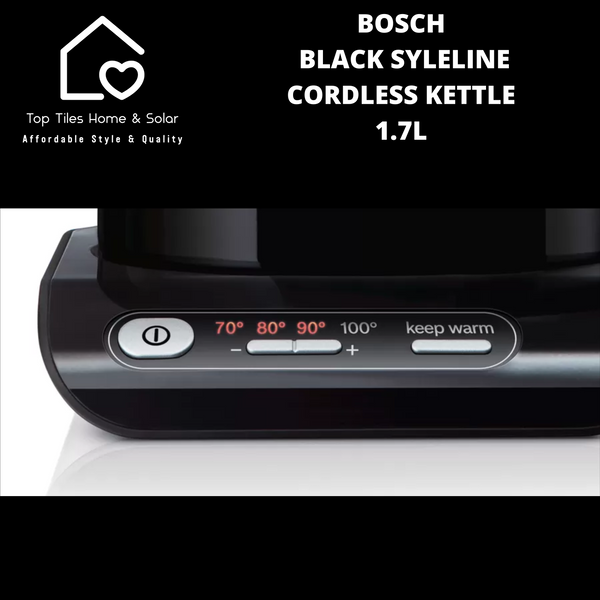 Bosch Black SyleLine Cordless Kettle - 1.7L