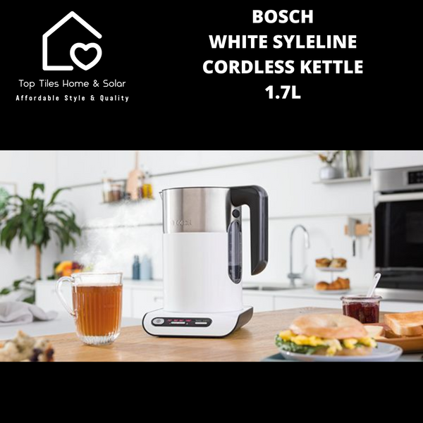 Bosch White SyleLine Cordless Kettle - 1.7L