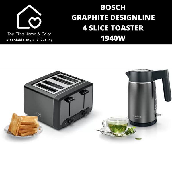 Bosch Graphite DesignLine 4 Slice Toaster - 1940W