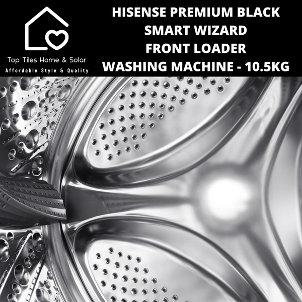 Hisense Premium Black Smart Front Loader Washing Machine - 10.5kg