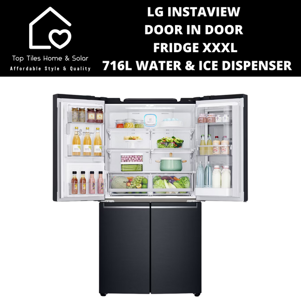 LG Instaview Door In Door Fridge XXXL - 716L Water & Ice Dispenser