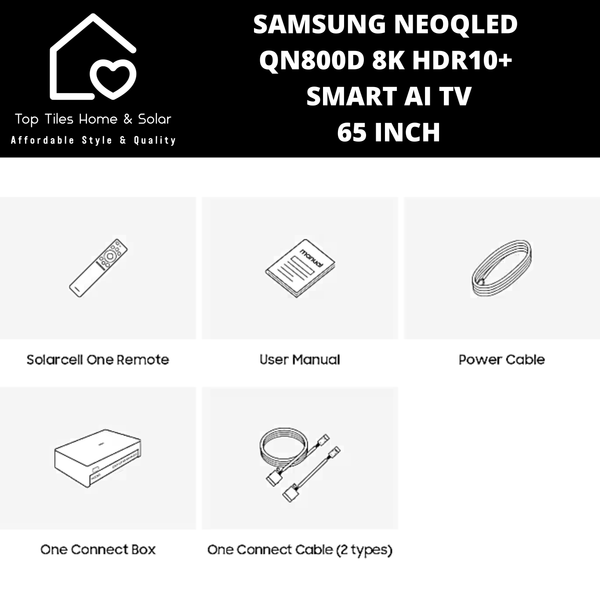 Samsung NeoQLED QN800D 8k HDR10+ Smart AI TV - 65 Inch