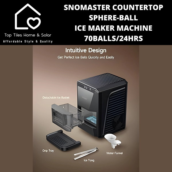 Snomaster Countertop Sphere-Ball Ice Maker Machine - 70Balls/24Hrs