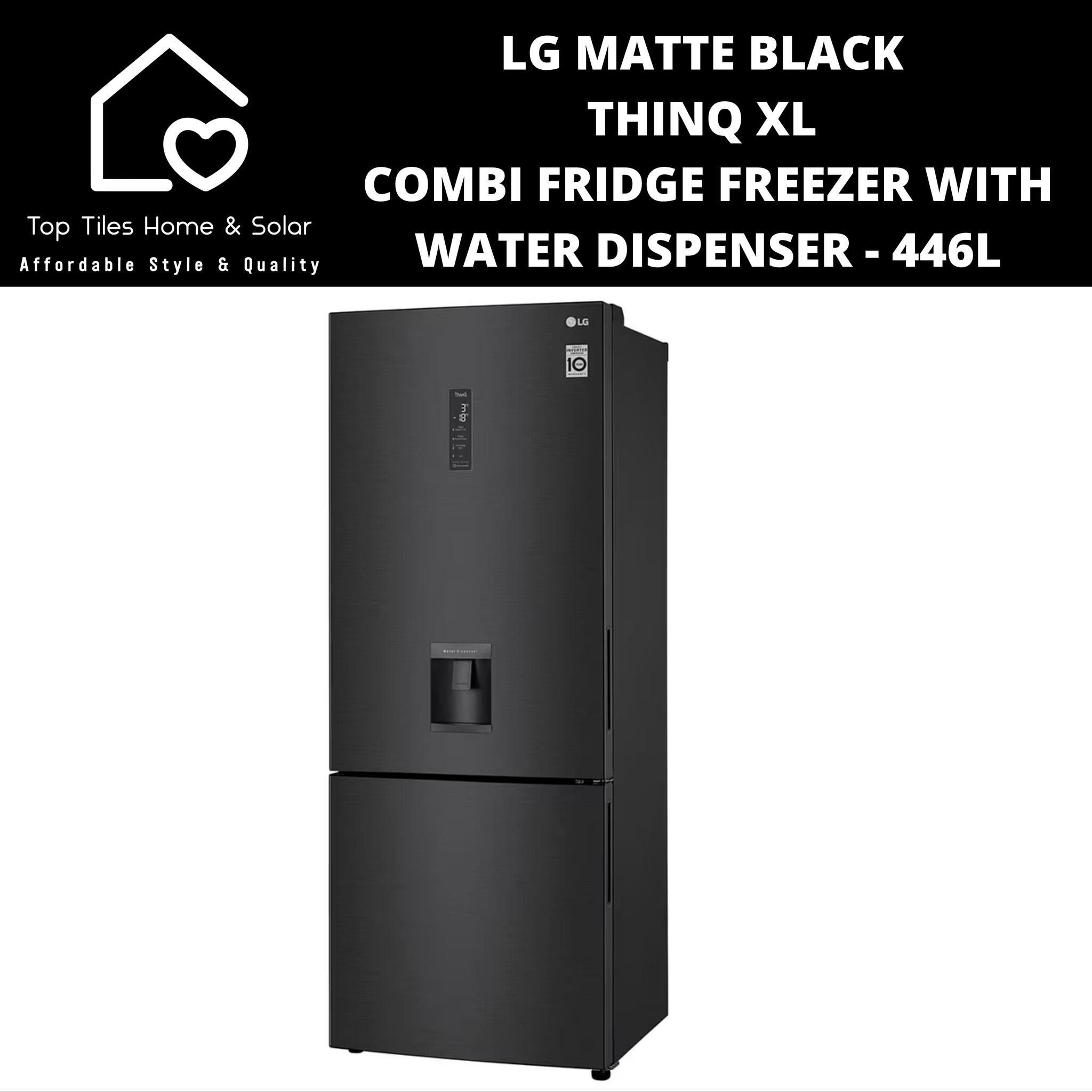クール LG 611 Litre Side x Side fridge – Black GC-L257SQSL - Wakefords