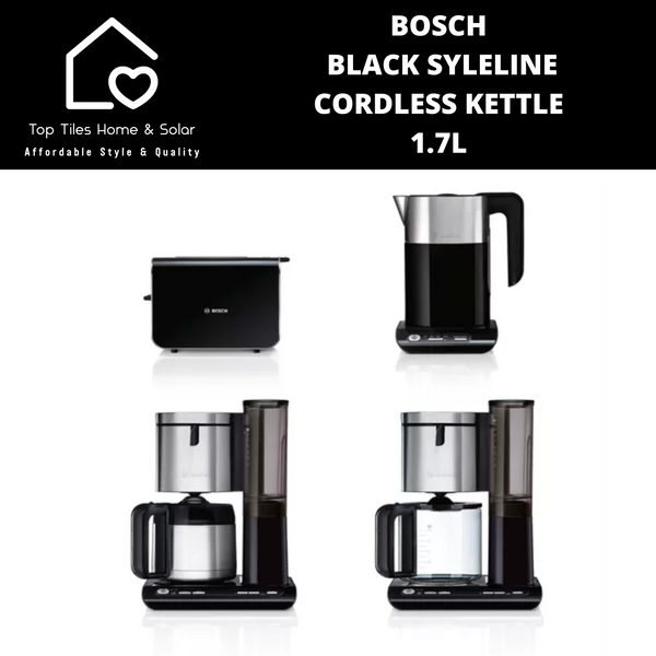 Bosch Black SyleLine Cordless Kettle - 1.7L
