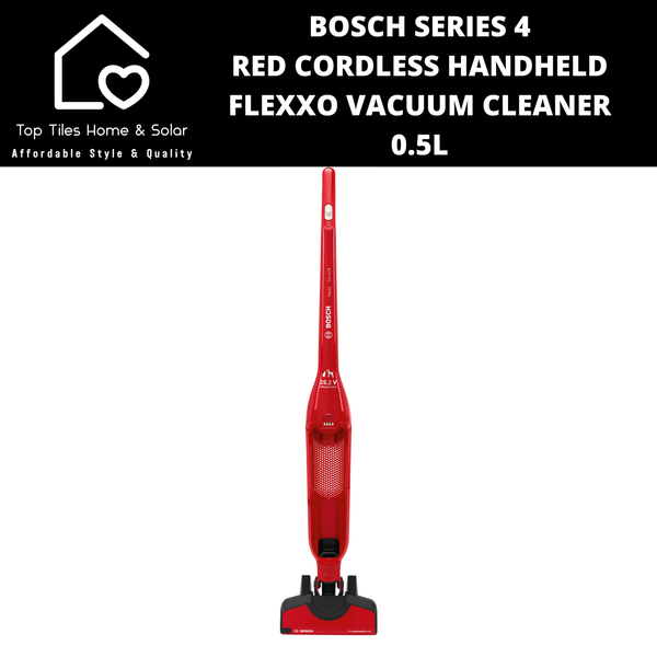 Bosch Series 4 - Red Cordless Handheld Flexxo Vacuum Cleaner - 0.5L