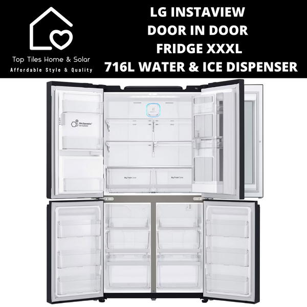 LG Instaview Door In Door Fridge XXXL - 716L Water & Ice Dispenser