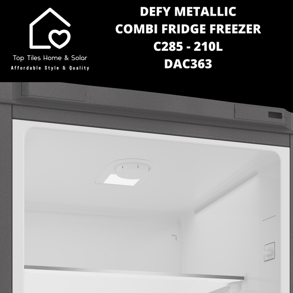 Defy Metallic Combi Fridge Freezer C285 - 210L DAC363