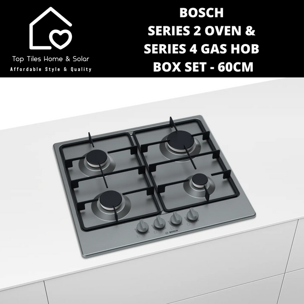 Bosch Series 2 Oven & Series 4 Gas Hob Box Set - 60cm