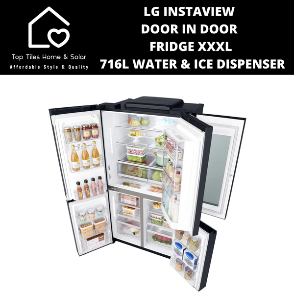 LG Instaview Door In Door Fridge XXXL - 716L Water & Ice Dispenser