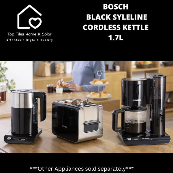 Bosch Black SyleLine Cordless Kettle - 1.7L