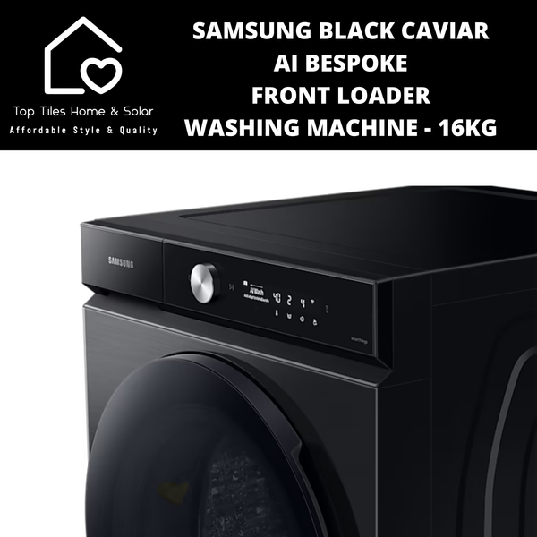 Samsung Black Caviar AI Bespoke Front Loader Washing Machine - 16kg