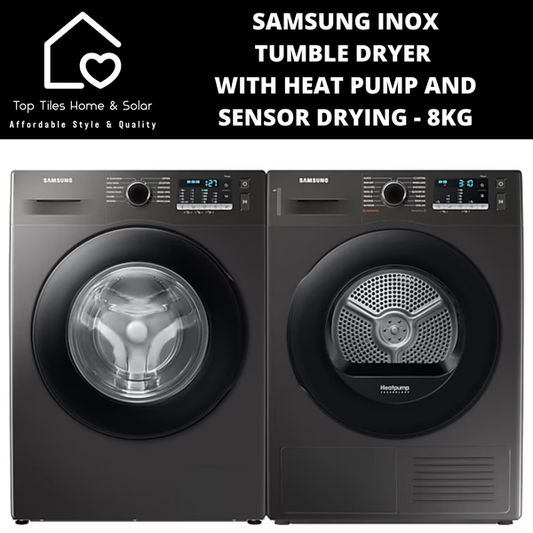 Samsung Inox Tumble Dryer with Heat Pump and Sensor Drying - 8kg
