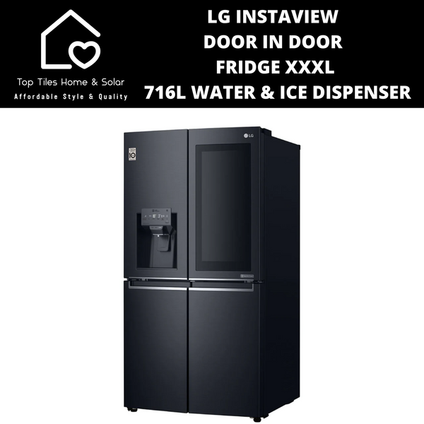 LG Instaview Door In Door Fridge XXXL - 716L Water & Ice Dispenser