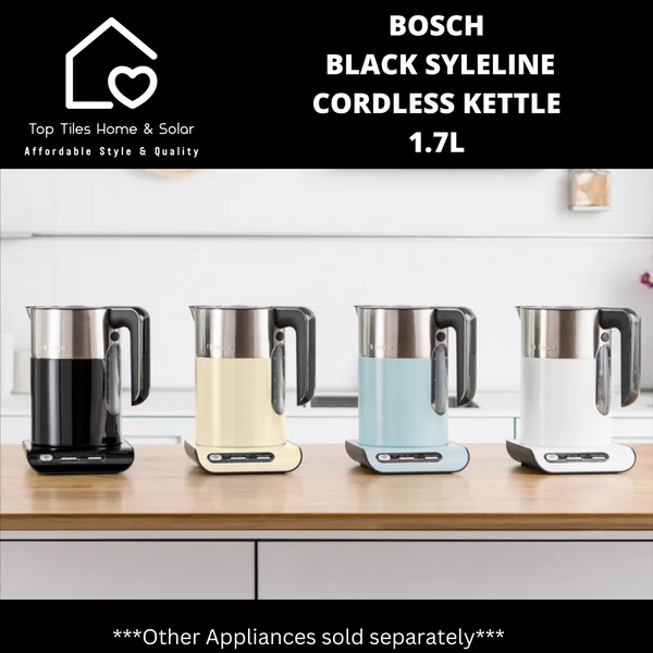 Bosch Black SyleLine Cordless Kettle - 1.7L