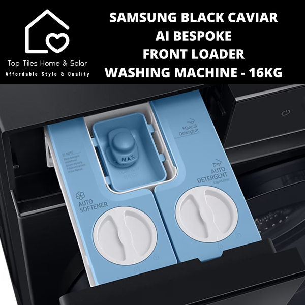Samsung Black Caviar AI Bespoke Front Loader Washing Machine - 16kg