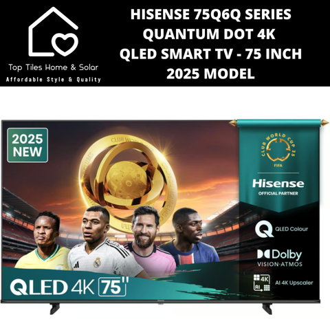 Hisense 75Q6Q Series Quantum Dot 4K QLED Smart TV - 75 Inch 2025 MODEL