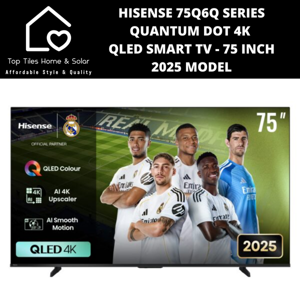 Hisense 75Q6Q Series Quantum Dot 4K QLED Smart TV - 75 Inch 2025 MODEL
