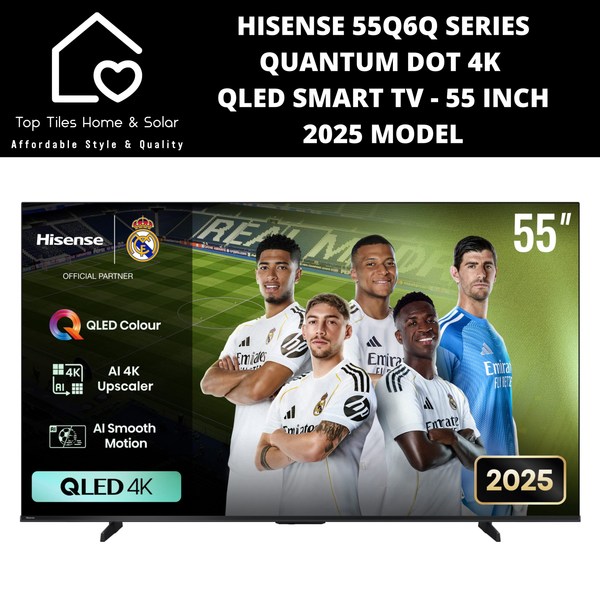 Hisense 55Q6Q Series Quantum Dot 4K QLED Smart TV - 55 Inch 2025 MODEL