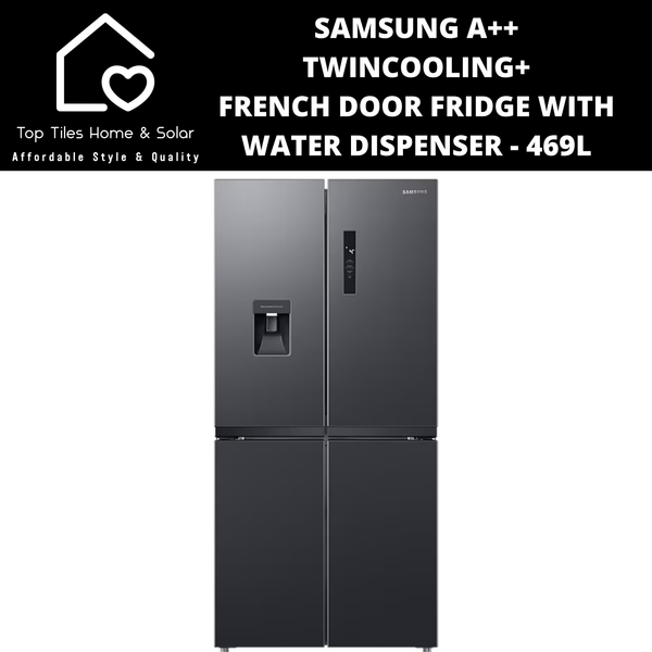 Samsung A++ TwinCooling+ French Door Fridge with Water Dispenser - 469L