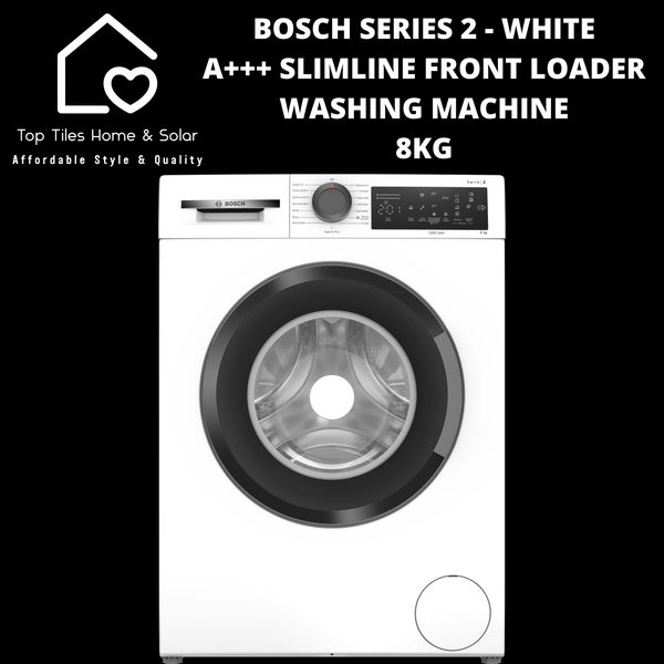 Bosch Series 2 - White A+++ Slimline Front Loader Washing Machine - 8kg