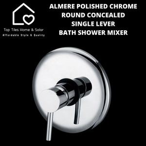 Almere Polished Chrome Round Single Lever Bath Shower Mixer
