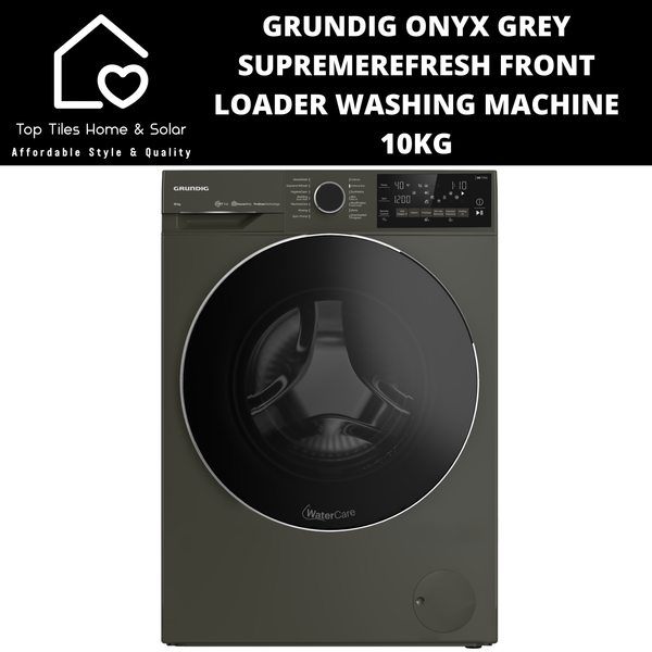 Grundig Onyx Grey SupremeRefresh Front Loader Washing Machine - 10kg