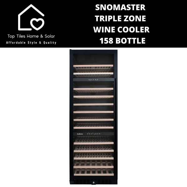 SnoMaster Triple Zone Wine Cooler - 158 Bottle