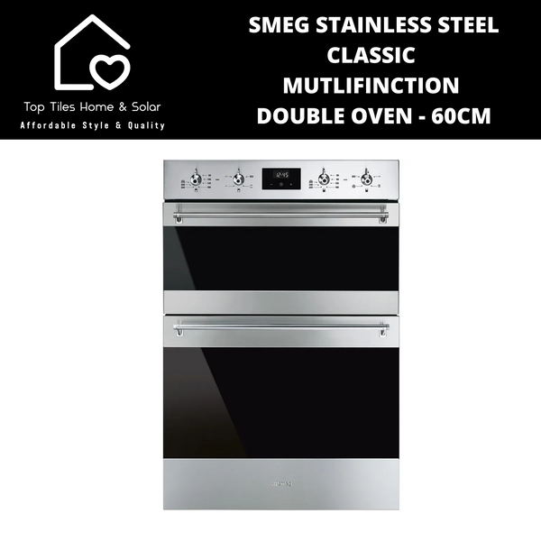 Smeg Stainless Steel Classic Multifunction Double Oven - 60cm