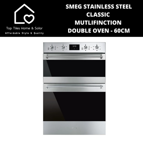 Smeg Stainless Steel Classic Multifunction Double Oven - 60cm