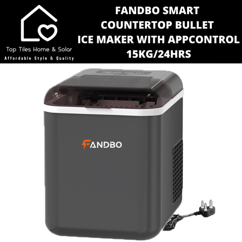 Fandbo Smart Countertop Bullet Ice Maker with AppControl - 15kg/24Hrs