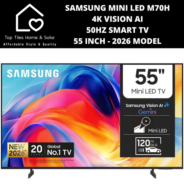 Samsung Mini LED M70H 4K Vision AI 50Hz Smart TV - 55 Inch 2026 MODEL